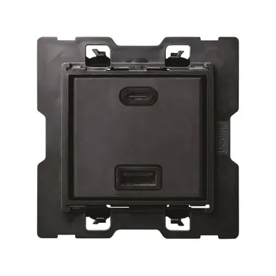 Зарядное устройство USB A+C 30W, 230В~, S100