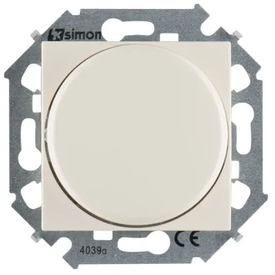 Светорегулятор повор-нажимной, проходной, 20-500Вт 230В~, сл.кость, S15