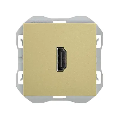 Механизм разъёма 1хHDMI, "мама-мама", 2М, S270, бронза
