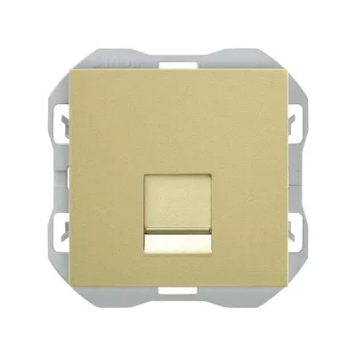 Механизм розетки 1хRJ45 кат.6, 2М, со шторкой, S270, бронза