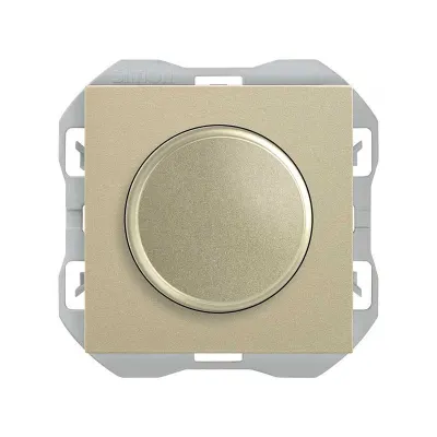 Механизм светорег-ра LED, пов.-нажим., 2М, 6-60 (6-120) Вт, S270, шампань