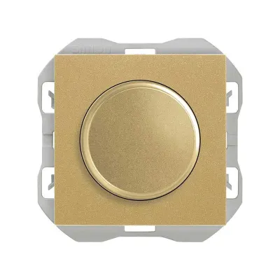 Механизм светорег-ра LED, пов.-нажим., 2М, 6-60 (6-120) Вт, S270, золото
