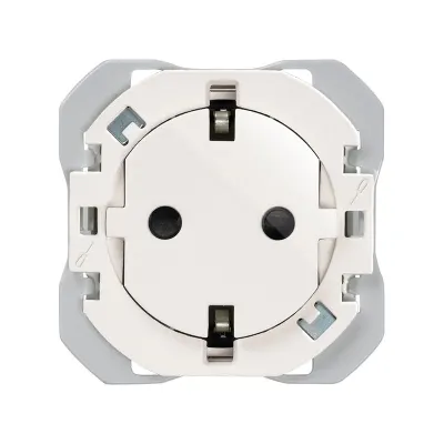 Механизм розетки SCHUKO CLEAN, 2P+E, 16А/250В, винт.клеммы, S270, белый