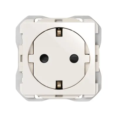 Механизм розетки SCHUKO ICON CLEAN, 2P+E, 16А/250В, винт.клеммы, S270, белый
