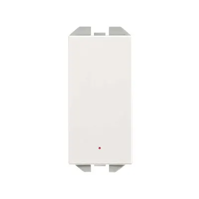 Механизм выкл-ля 2-полюсного, 1М, с ориент.подсветкой LED, 16А/230В, S270, белый матовый