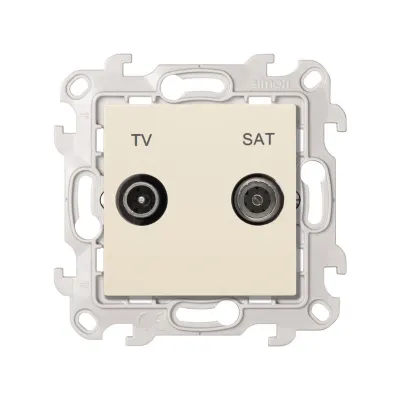 Розетка TV-SAT проходная, сл.кость, S24