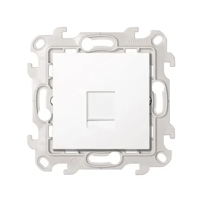 Розетка информационная RJ45 Cat.5e UTP, белый, S24