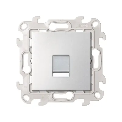 Розетка информационная RJ45 Cat.5e UTP, алюминий, S24
