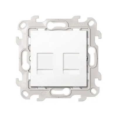 Розетка информационная 2xRJ45 Cat.6 UTP, белый, S24