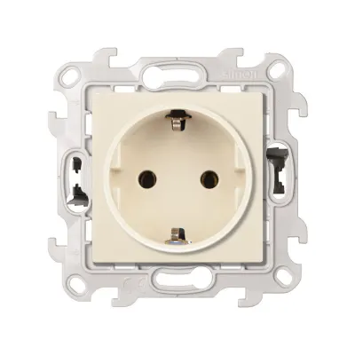 Розетка Schuko 2Р+Е, 16A 250В~ P&Go, сл.кость, S24