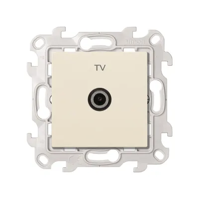Розетка TV одиночная, сл.кость, S24
