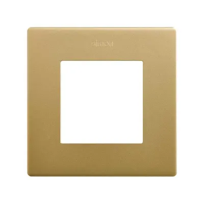 Рамка 1-постовая ICON (2М), S270, золото