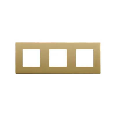 Рамка 3-постовая ICON (2М+2М+2М), S270, золото