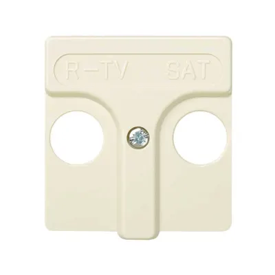 Накладка для розетки R-TV+SAT с пикт."R-TV SAT", сл.кость, S27