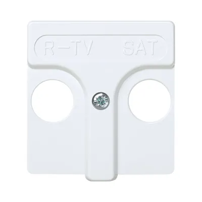 Накладка для розетки R-TV+SAT с пикт."R-TV SAT", белый, S27