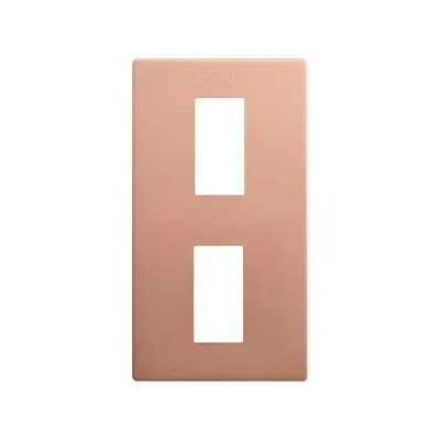 Рамка 2-постовая, вертикальная, MĺNIMA (1М+1М), S270, медь