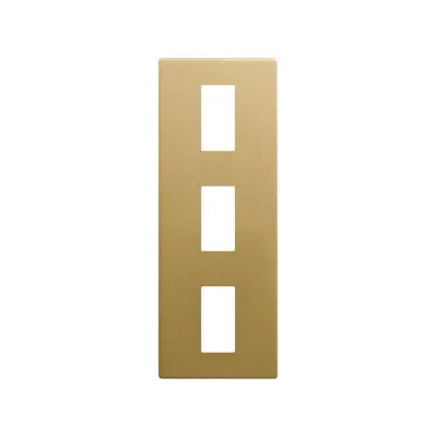 Рамка 3-постовая, вертикальная, MĺNIMA (1М+1М+1М), S270, золото