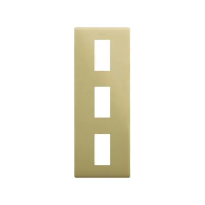 Рамка 3-постовая, вертикальная, MĺNIMA (1М+1М+1М), S270, бронза