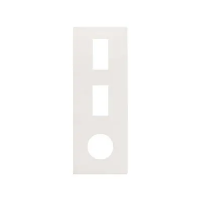Рамка 3-постовая, комбинированная, вертикальная, MĺNIMA+CLEAN (1М+1М+O), S270, белый матовый