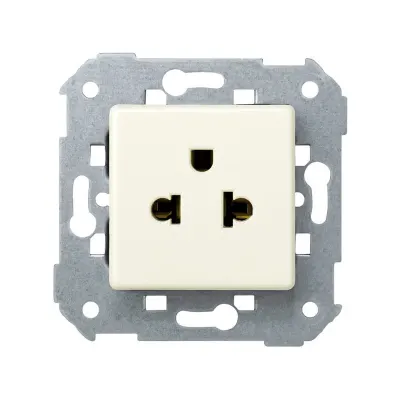 Розетка евро-американская 2Р+Е, 16A 250В~ винт., сл.кость, S27