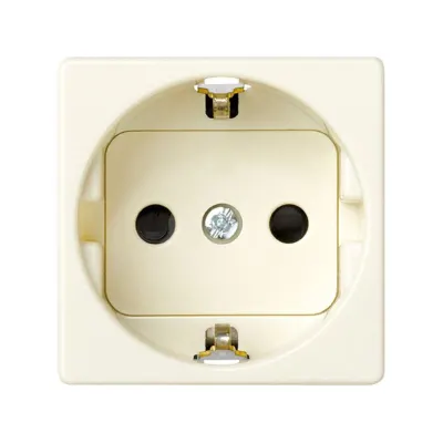 Розетка со шторками Schuko 2Р+Е, 16A 250В~ винт., сл.кость, S27
