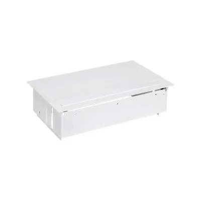Врезной x5 розеточный блок, планка, 2x2P+E, 3 пустых модуля, белый, S400