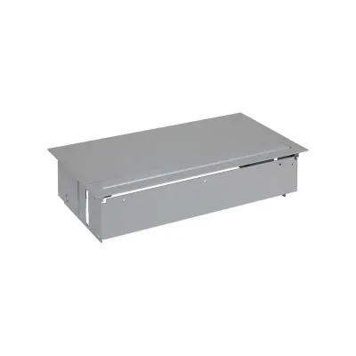 Врезной x6 розеточный блок, планка, 5x2P+E, 1 пустой модуль, алюминий, S400