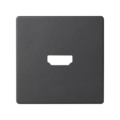 Накладка для розетки HDMI, графит, S82