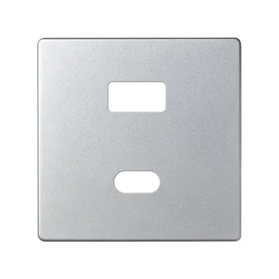 Накладка для заряд.устройства USB A+C, алюминий, S82