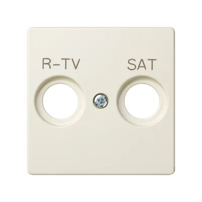 Накладка для розетки R-TV+SAT с пикт."R-TV SAT", сл.кость, S82