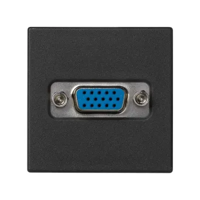 Розетка VGA HD15, графит, K45, Connect