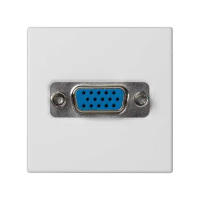 Розетка VGA HD15, белый, K45, Connect