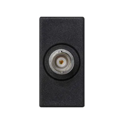 Розетка узкая BNC 75 Ом, графит, K45, Connect