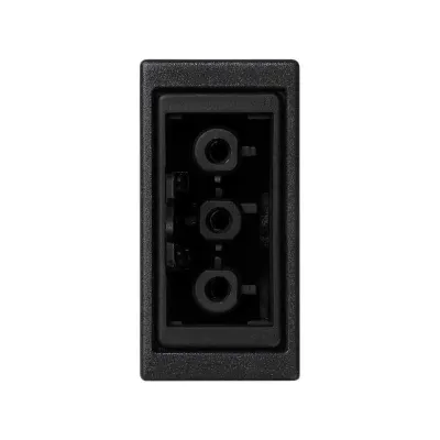 Розетка узкая QC "мама" 2P+E, графит, K45, Connect