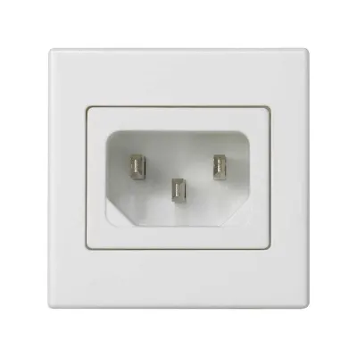Розетка IEC320 "папа", белый, K45, Connect