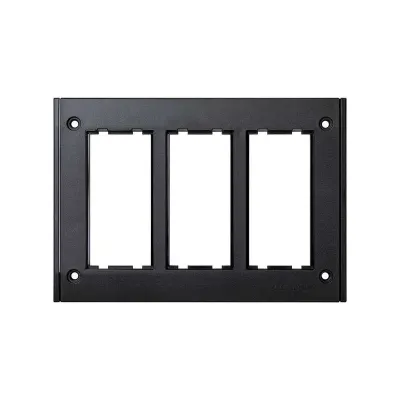 Рамка настенного блока встр/монтажа CIMA Pro, 3 двойных поста, графит, Connect